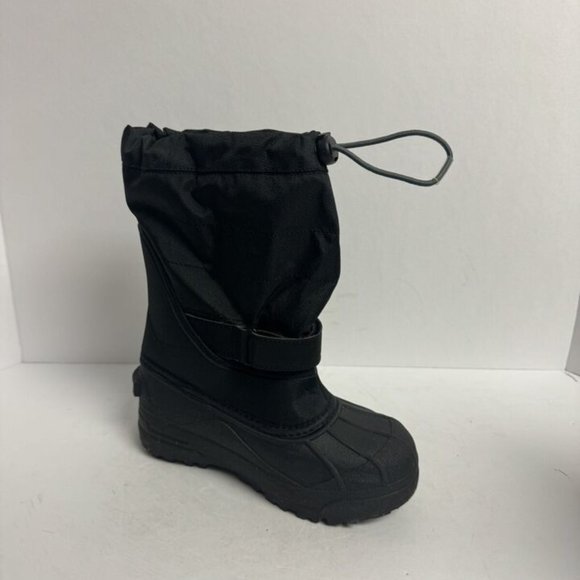 Columbia Powderbug Plus II Snow Boot Black Size 3 M Big Kid - Picture 2 of 6
